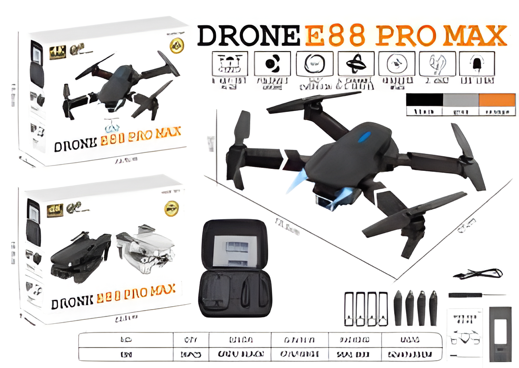E99 Foldable Drone with Camera – WiFi FPV, Altitude Hold & HD Aerial Photography