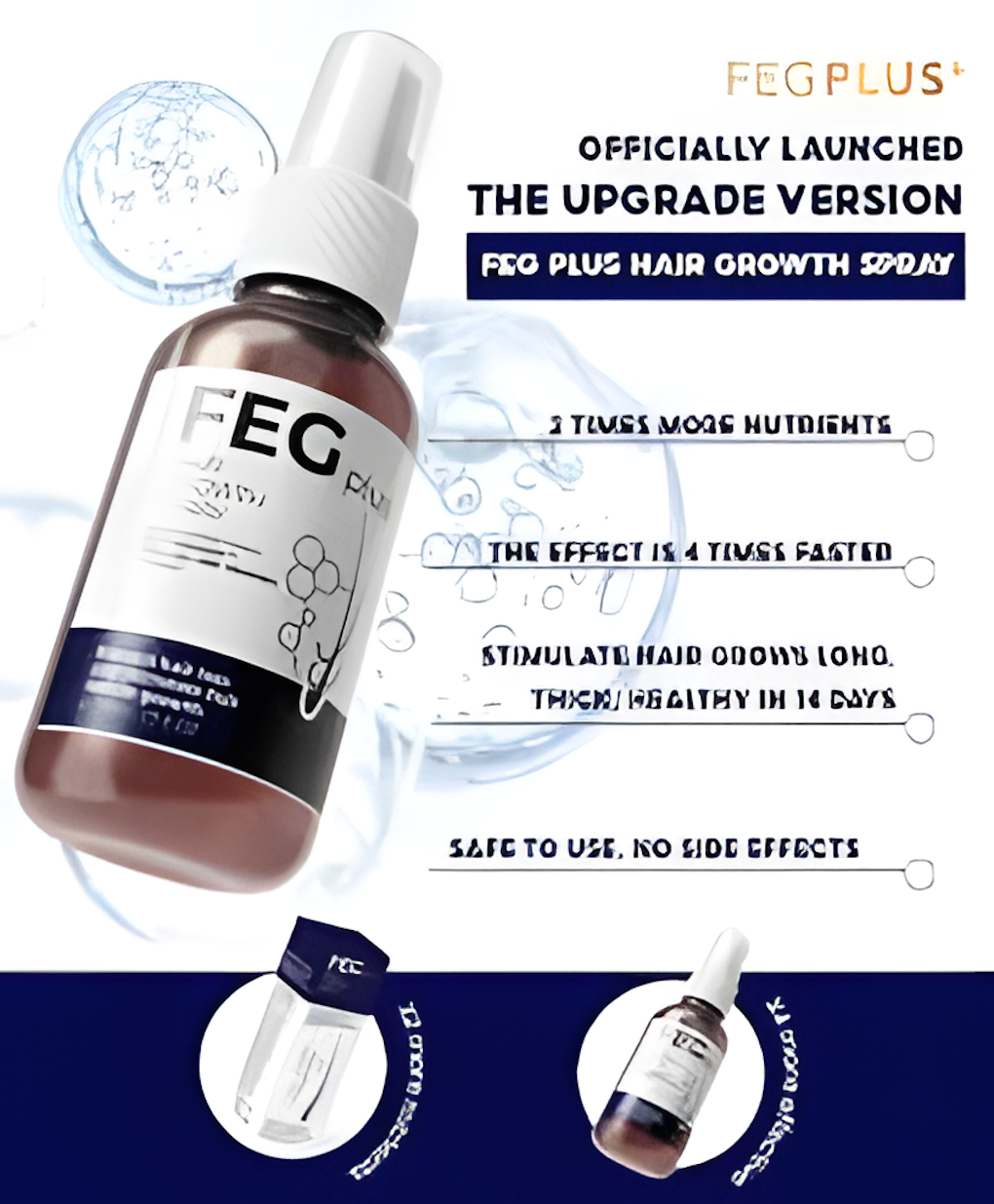 FEG Plus Hair Growth Spray – Fast Hair Regrowth & Anti Hair Fall Solution