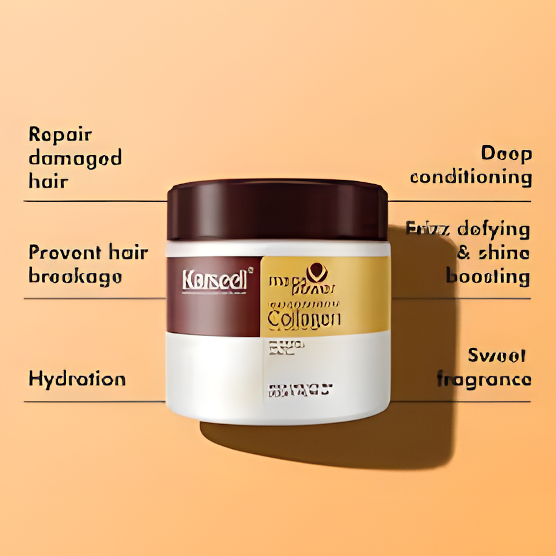 Karseell Collagen Hair Treatment Mask 500ml – Deep Repair Formula for Smooth, Shiny & Healthy Hair
