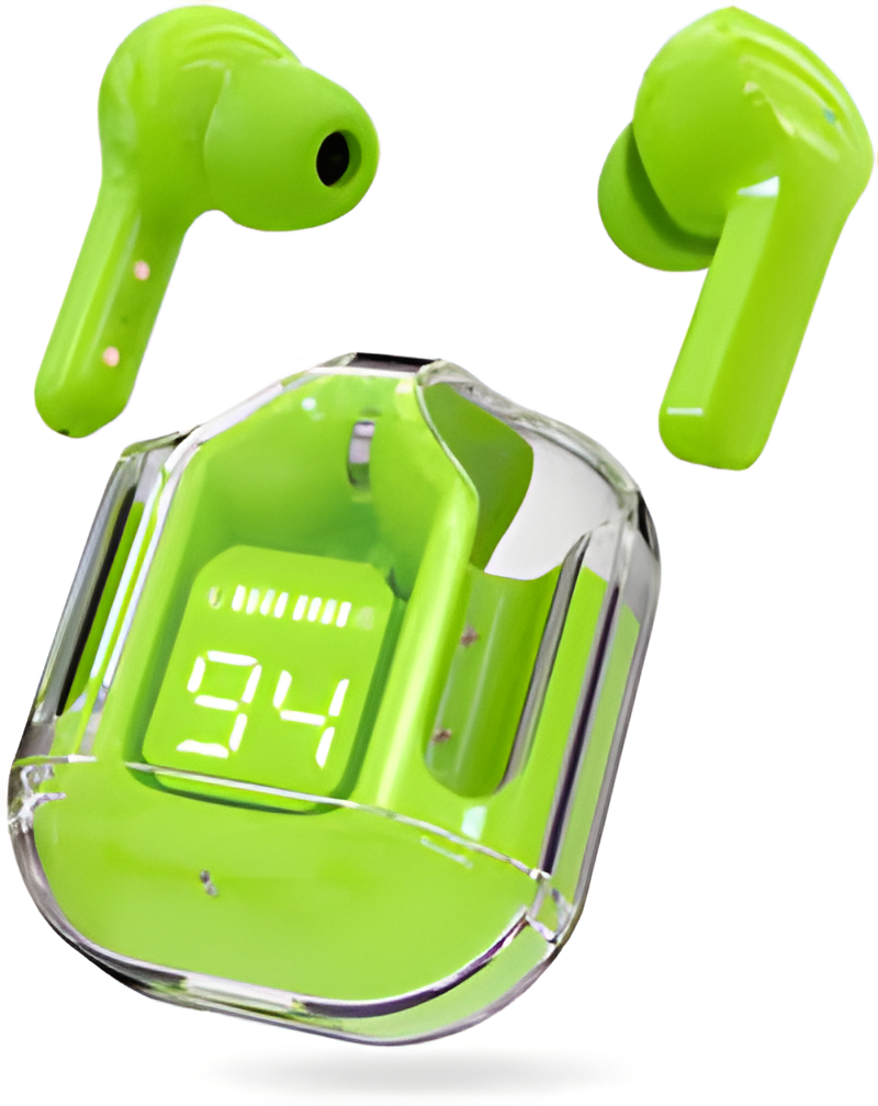 T12 Max Wireless Crystal Earbuds – HD Sound with Touch Control