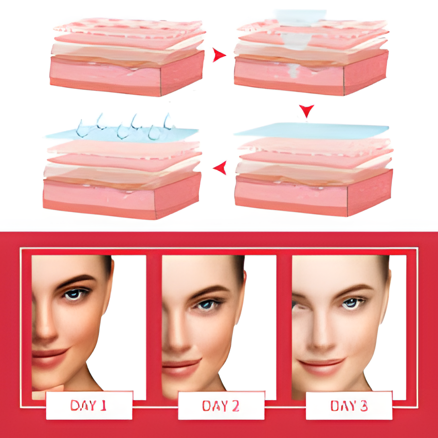 جل الوجه بخلاصة الخوخ من بايو أكوا - كريم مقشر بأحماض الفاكهة لبشرة ناعمة ومشرقة