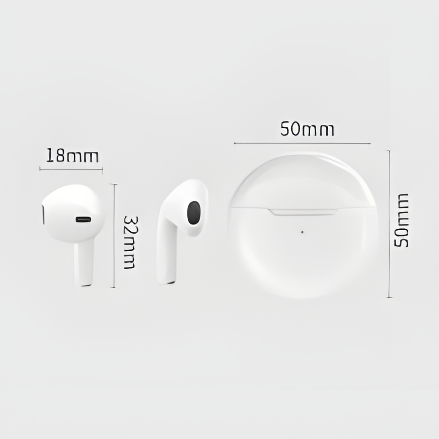 Air Pro 6 Wireless Earbuds – HD Sound, Touch Control & Portable Charging Case
