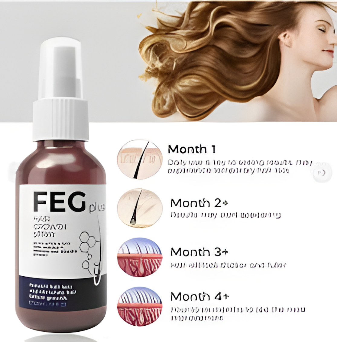 FEG Plus Hair Growth Spray – Fast Hair Regrowth & Anti Hair Fall Solution